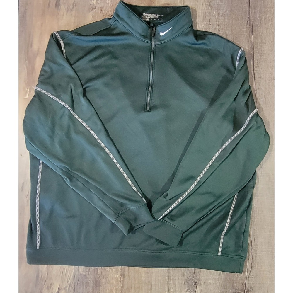Nike Green Quarter-Zip Sweatshirt